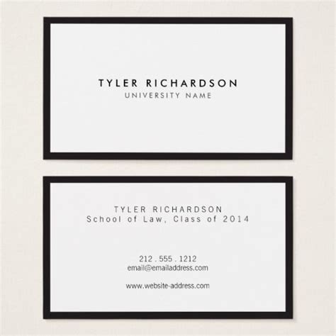 Graduate student business card